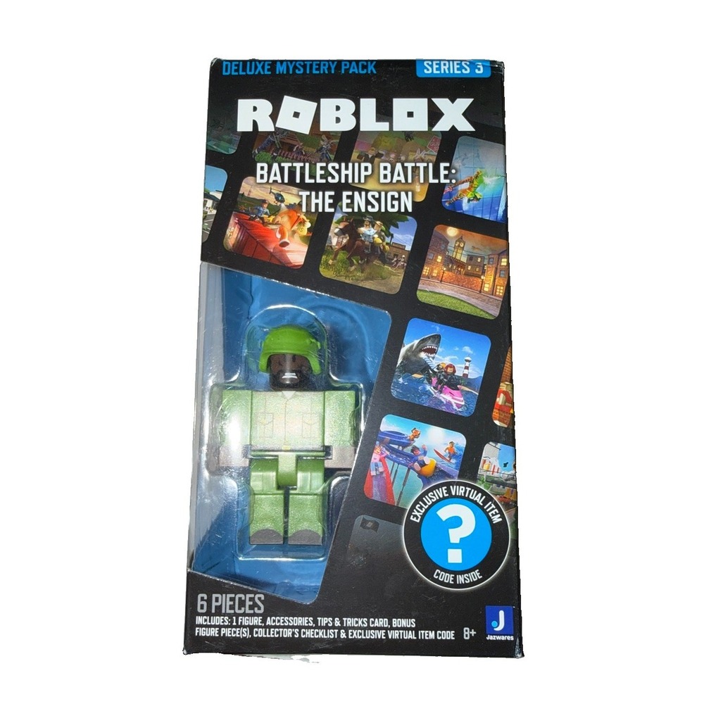 Roblox Deluxe Mystery Pack Series 3 Battleship Battle The Ensign Figure New